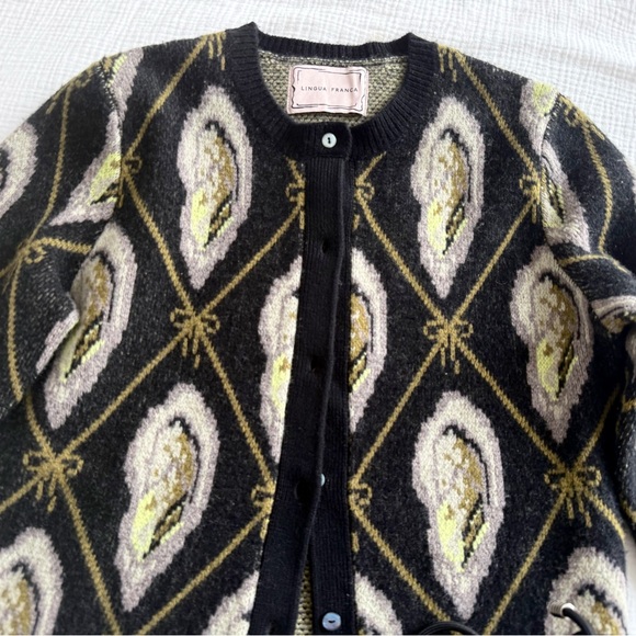 Lingua Franca Oyster Cardigan - Picture 3 of 11